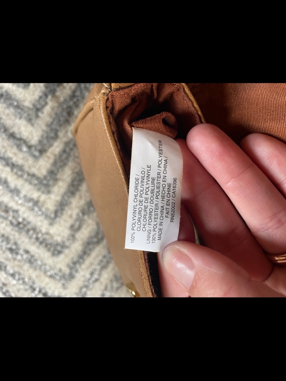 Monet Brown Leather Shoulder Bag - Picture 7 of 7